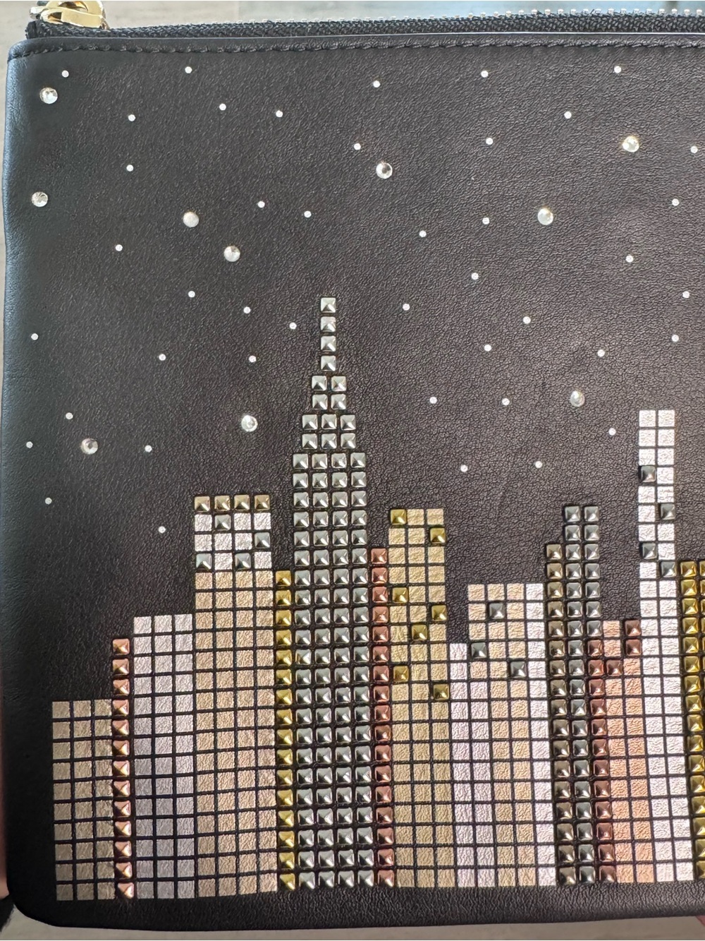 Kate Spade Glitzy Ritzy Skyline Willa clutch NEW with Dust bag - Picture 13 of 15
